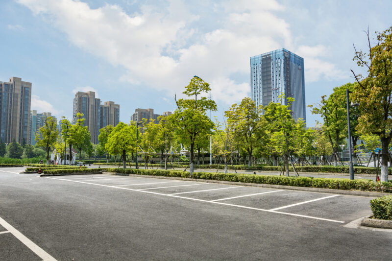 Parking Lot In Park