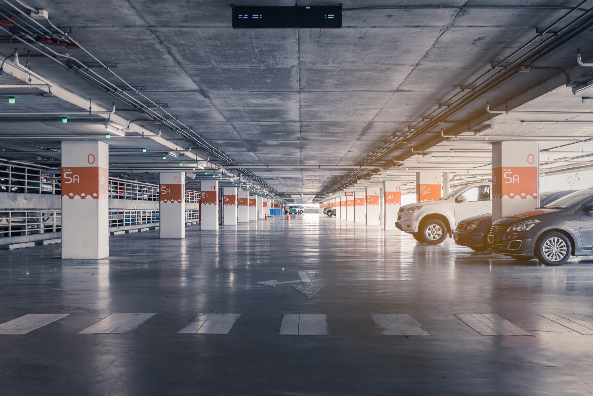 Parking Lot In Department store