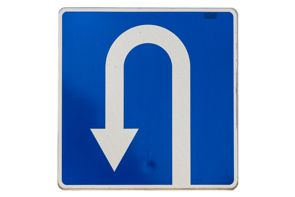 U-turn sign