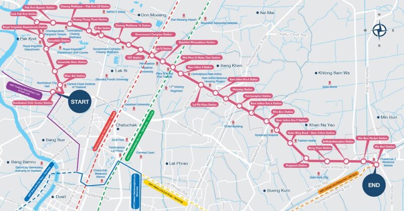 รถไฟฟ้าสายสีชมพู