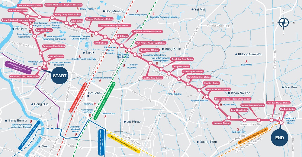 รถไฟฟ้าสายสีชมพู